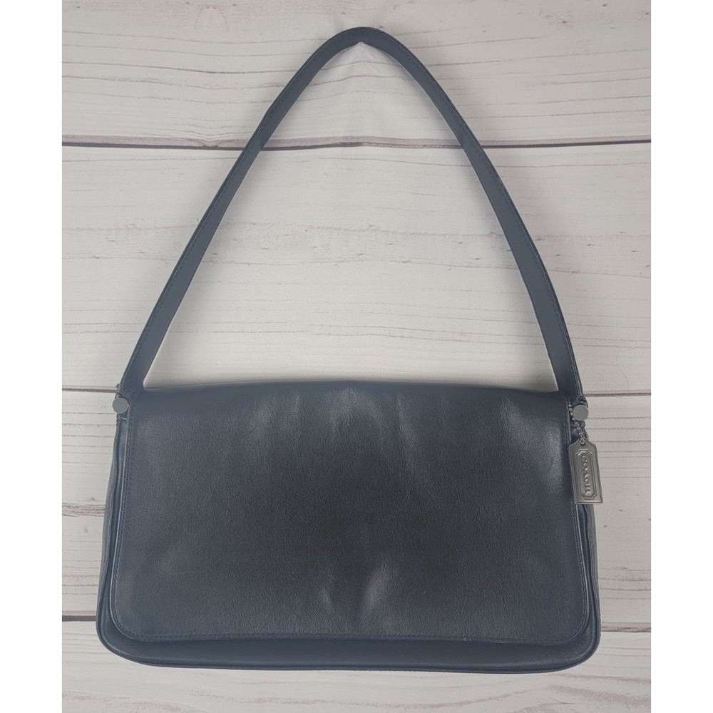 Coach Black Leather Shoulder Bag